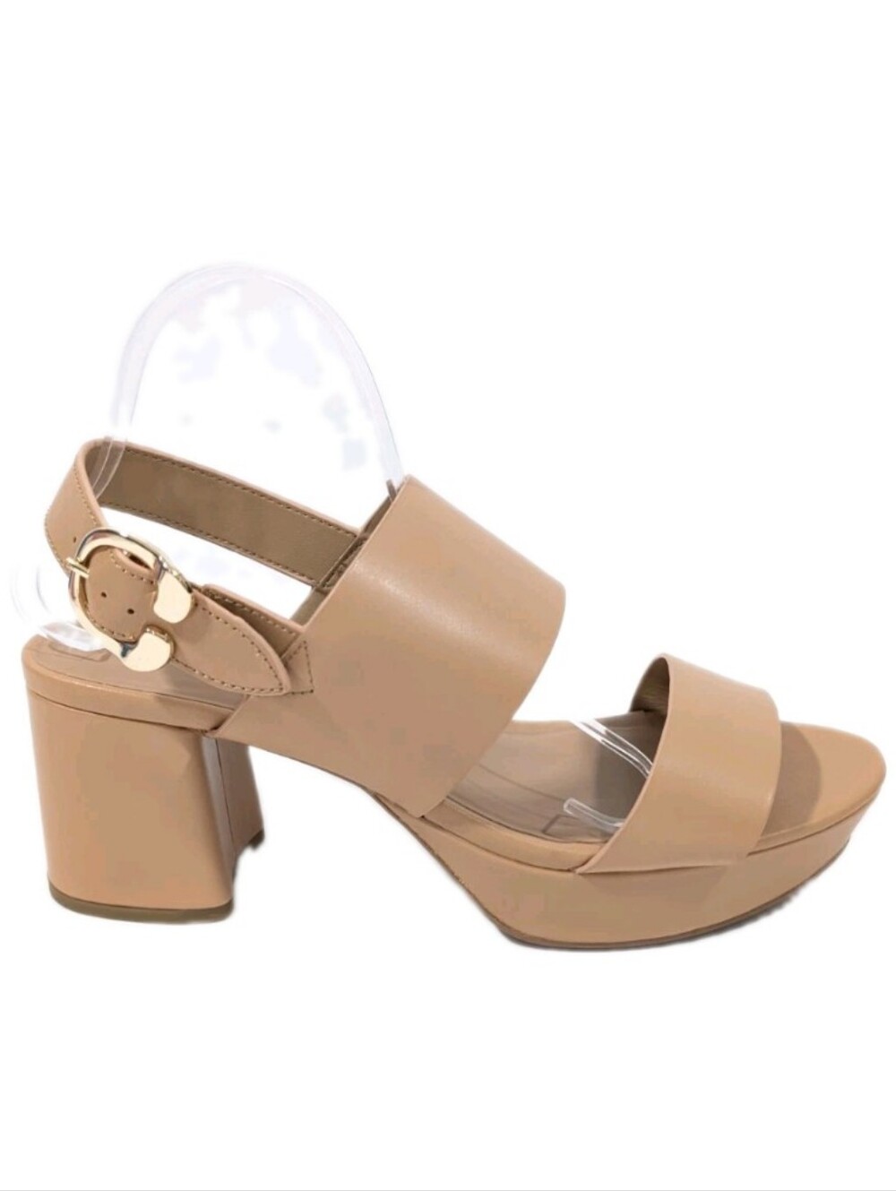 Aerosoles Camera Platform Sandals NEW 11 wide Women Chunky Leather Shoes